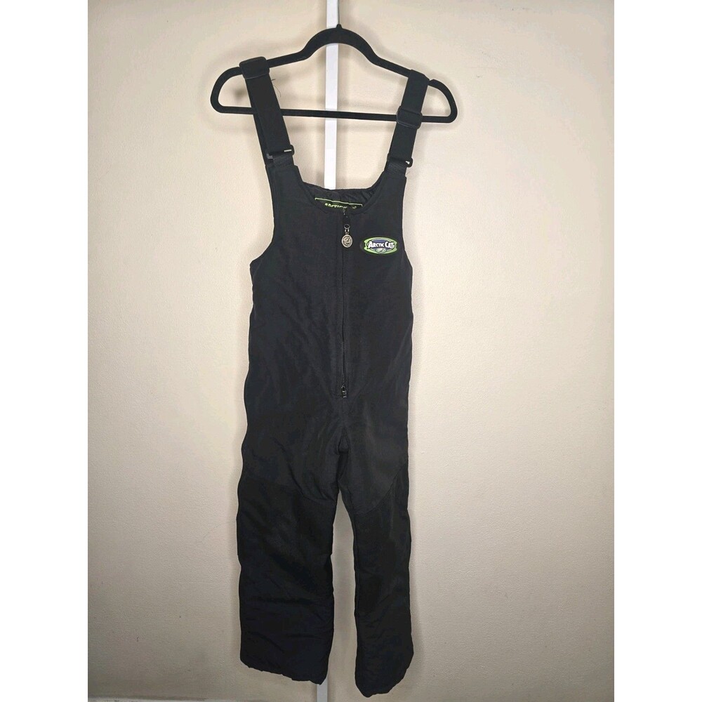 VTG Arctic Wear By Arctic Cat Youth Black Value Pants Size 10 Reinforced Knees